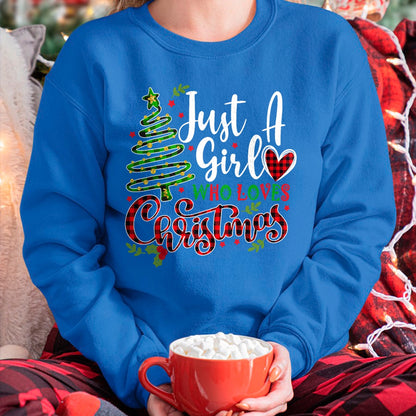 Just a Girl who Loves Christmas a Gift for XMAS Women Girls T-Shirt - Christmas Unisex T-Shirt/Hoodie/Sweatshirt - NGHL00