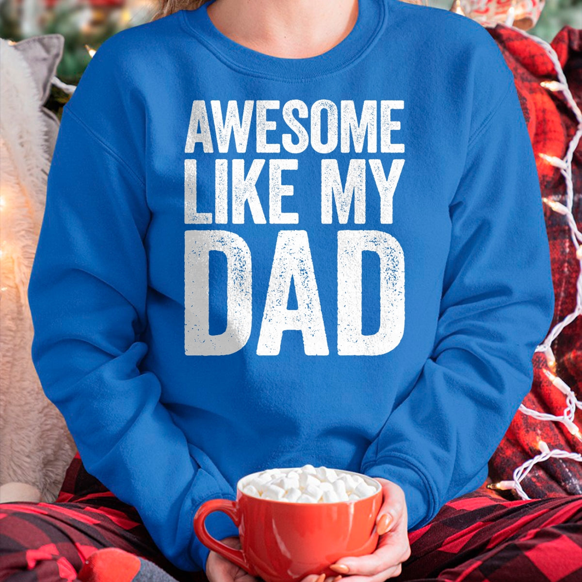 Awesome Like My Dad Shirt Kids Daughter Dad and Son Matching T-Shirt - Gift From Dad Unisex T-Shirt/Hoodie - NGHL00 (SKUT-2310EMAILDS-03)