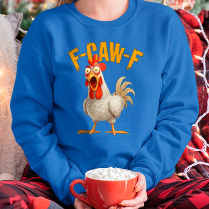 Funny F-Awk-F Chicken F-Caw-F Rooster Pun Retro T-Shirt - Halloween Unisex T-Shirt/Hoodie - NGHL00 (SKUT-1810HALLOWEEN-01)