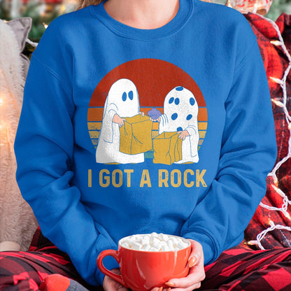 I Got A Rock Shirt Halloween Trick Or Treat Ghost T-Shirt - Halloween Unisex T-Shirt/Hoodie - NGHL00