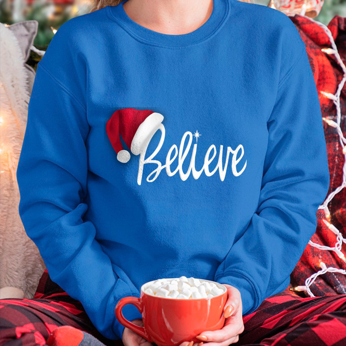Christmas Long Sleeve T-Shirt - Believe in Santa Claus Shirt - Christmas Unisex T-Shirt/Hoodie/Sweatshirt - NGHL00