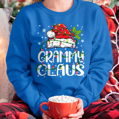 Grammy Claus Shirt Christmas Lights Pajama Family Matching Long Sleeve T-Shirt - Christmas Unisex T-Shirt/Hoodie/Sweatshirt - NGHL00