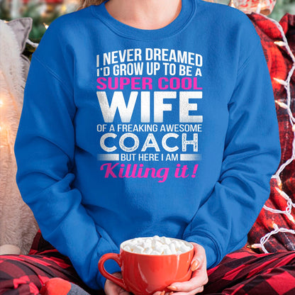 Coach's Wife Shirt Funny Gift for Wife of Coach T-Shirt - Gift For Wife From Husband  Unisex T-Shirt/Hoodie - NGHL00 (SKUT-2310EMAILWIFE-02)