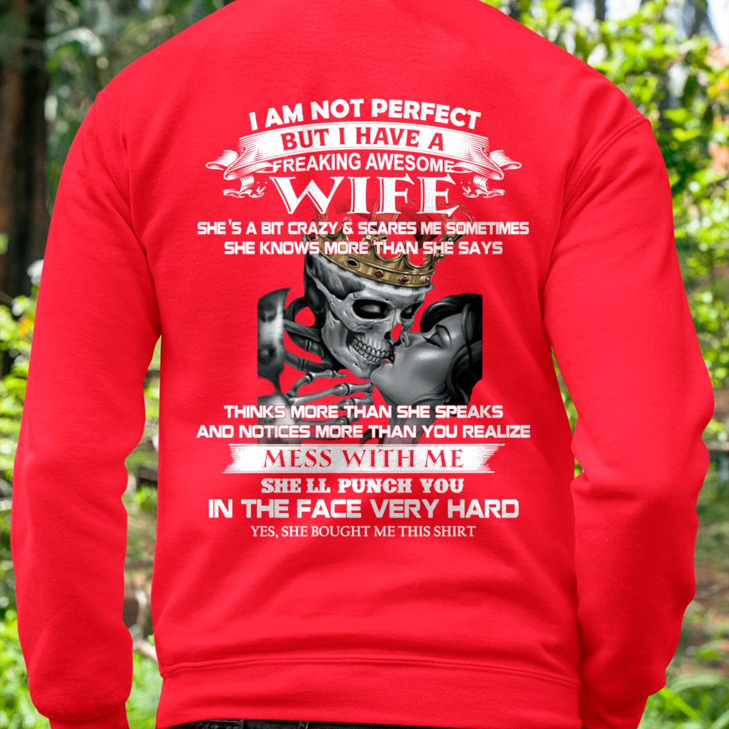 I Am Not Perfect But I Have A Freaking Awesome Wife - Gift For Husband From Wife - NGHL00 (SKU06-34-00)