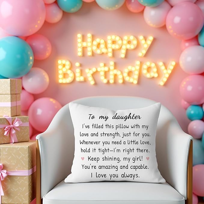 To My Daughter From Mom & Dad Pillow