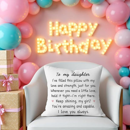 To My Daughter From Mom & Dad Pillow
