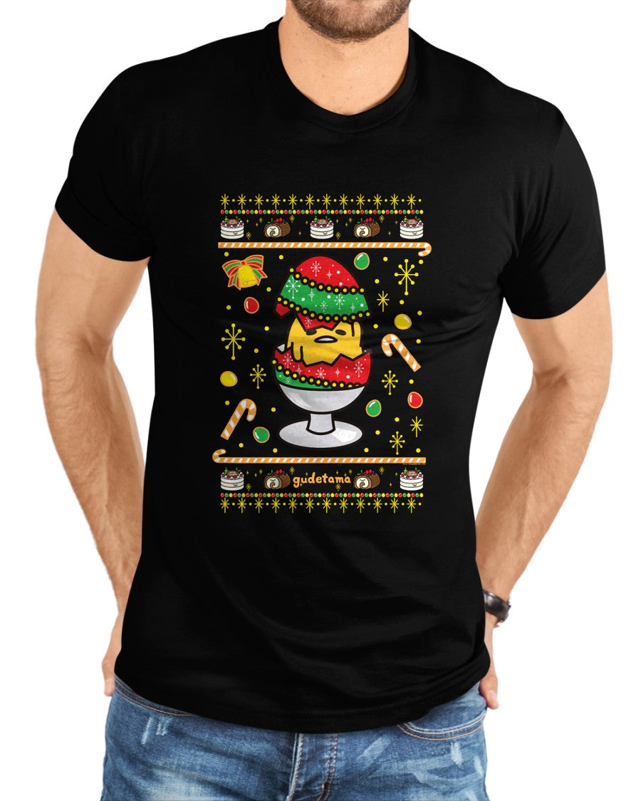 Gudetama Ugly Christmas Egg T-Shirt - Christmas Unisex T-Shirt/Hoodie/Sweatshirt - NGHL00