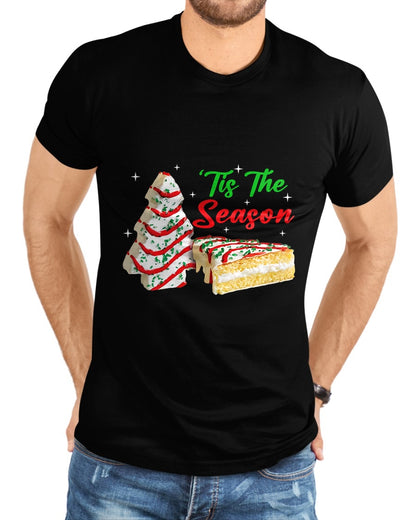 Funny Tis The Season Design Christmas Tree Cakes Debbie T-Shirt - Christmas Unisex T-Shirt/Hoodie/Sweatshirt - NGHL00
