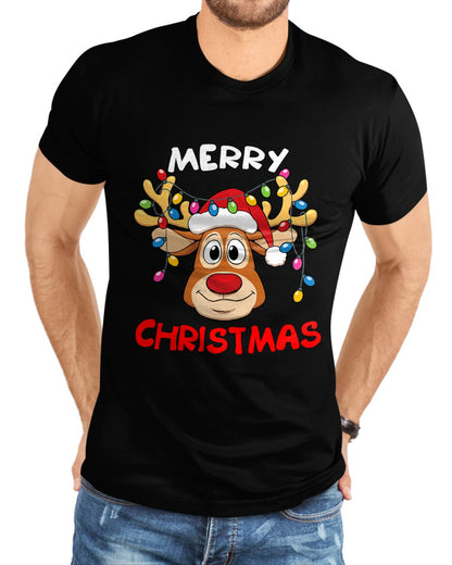 Merry Christmas Reindeer Xmas Family Men Women T-Shirt - Christmas Unisex T-Shirt/Hoodie/Sweatshirt - NGHL00