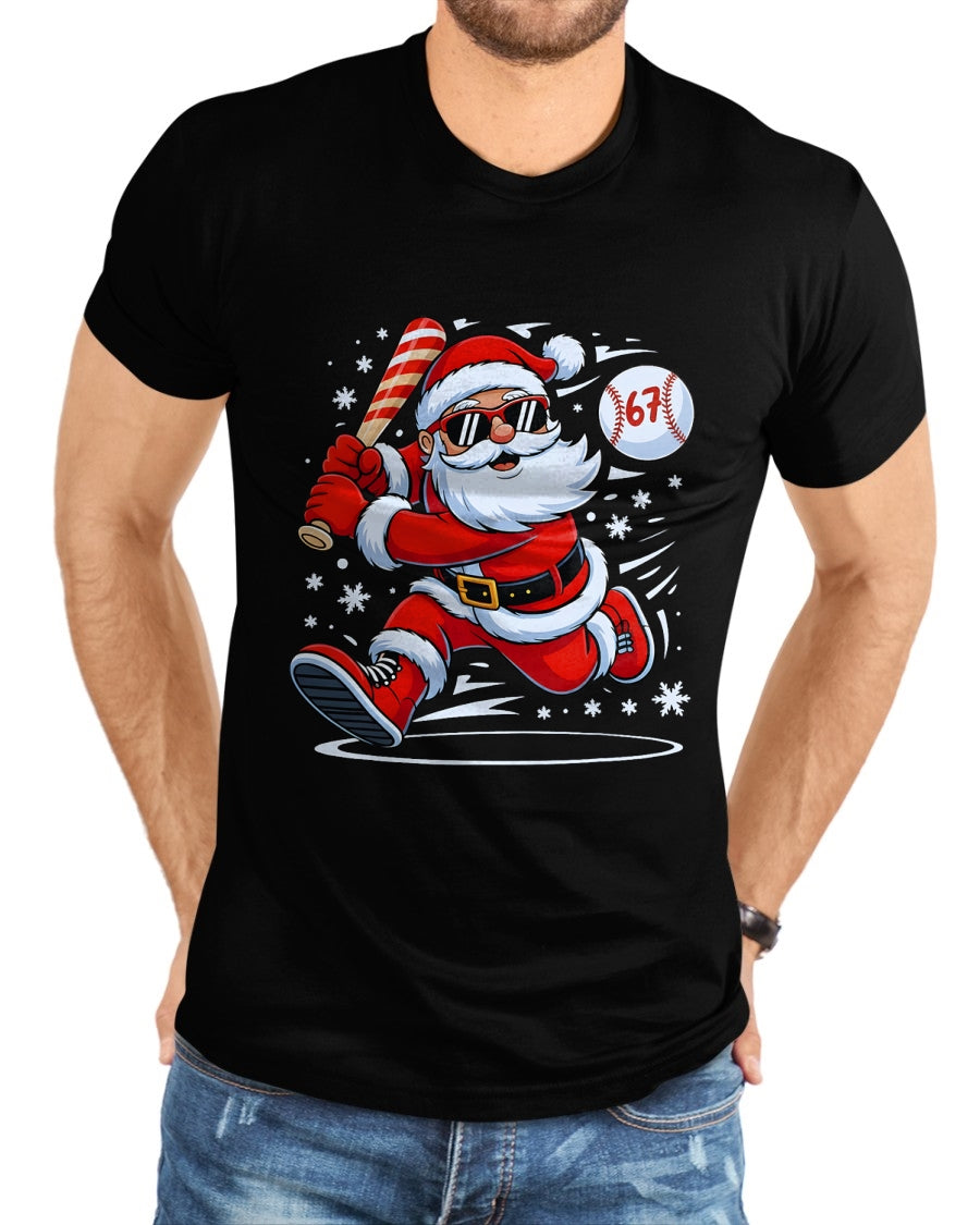 Funny Baseball Santa 67 Christmas Xmas Pajamas Boys T-Shirt - Christmas Unisex T-Shirt/Hoodie/Sweatshirt - NGHL00