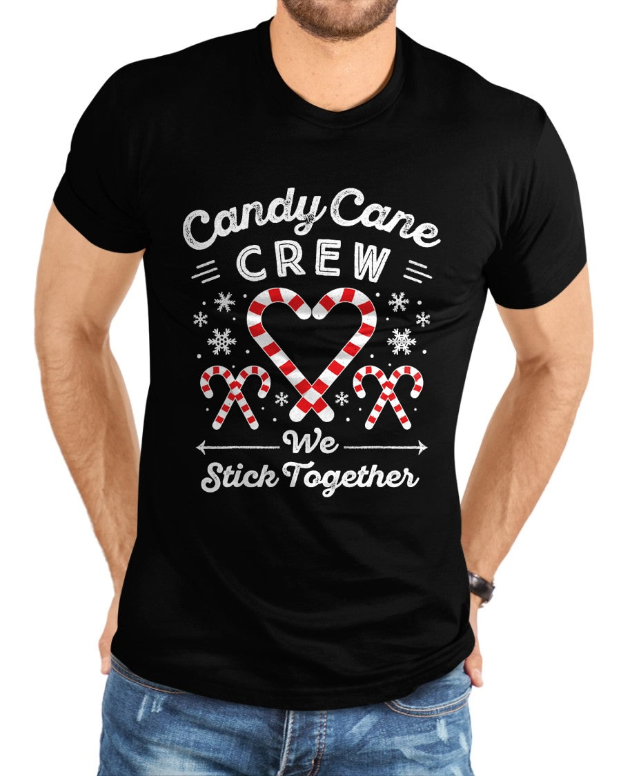 Christmas Candy Cane Heart Holiday Family Matching Pajama PJ T-Shirt - Christmas Unisex T-Shirt/Hoodie/Sweatshirt - NGHL00
