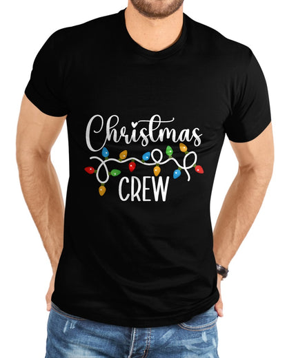 Christmas Crew Xmas Lights Family Matching Pajamas Holiday T-Shirt - Christmas Unisex T-Shirt/Hoodie/Sweatshirt - NGHL00