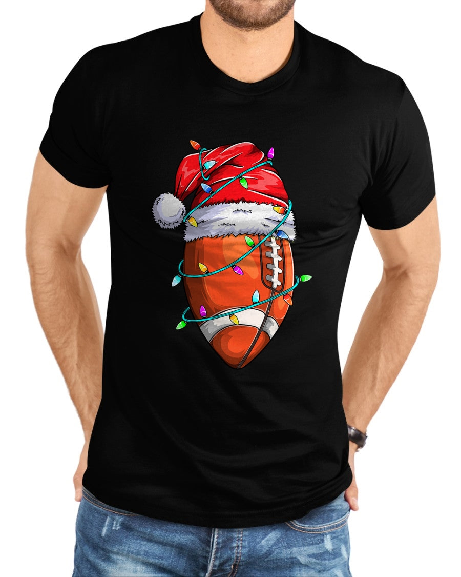 Santa Sports Design For Men Boys Christmas Football Player T-Shirt - Christmas Unisex T-Shirt/Hoodie/Sweatshirt - NGHL00