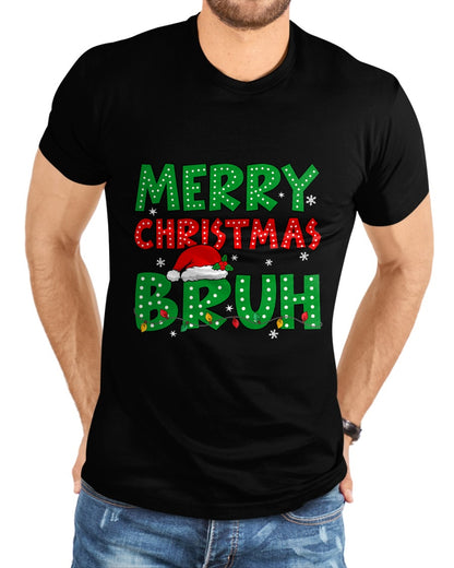Bruh Meme Funny Saying Bro Greeting Teens Boys Men Christmas T-Shirt - Christmas Unisex T-Shirt/Hoodie/Sweatshirt - NGHL00