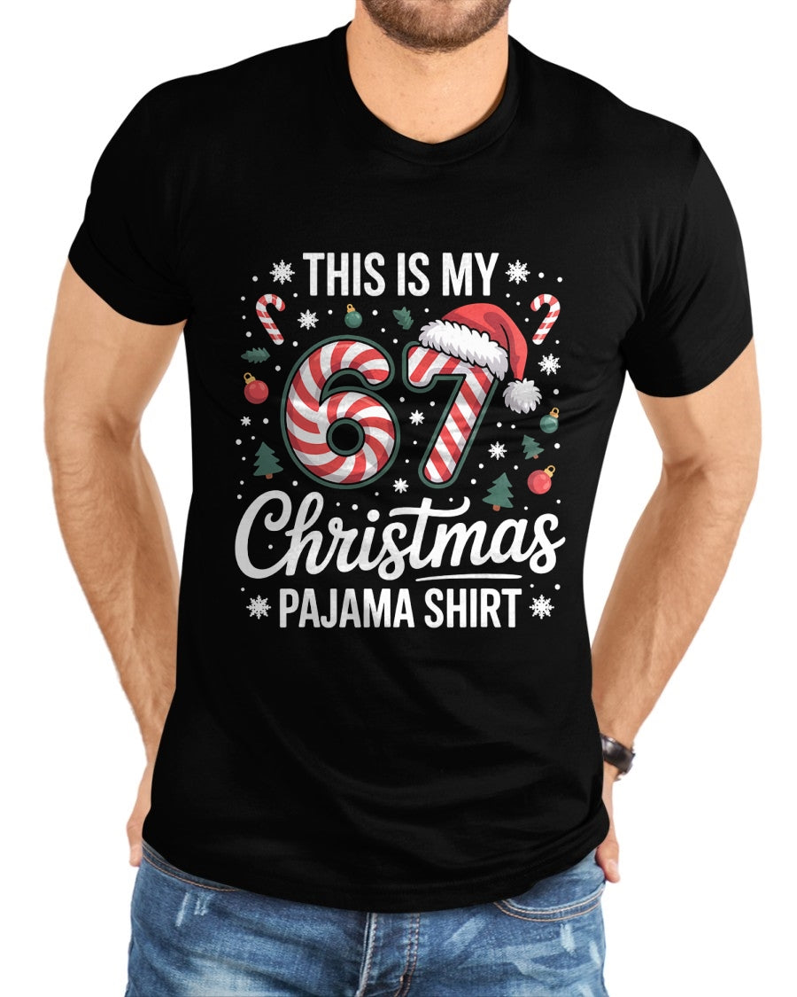 This My 67 Christmas Pajama 67 Meme Gen Alpha Boys Girls T-Shirt - Christmas Unisex T-Shirt/Hoodie/Sweatshirt - NGHL00