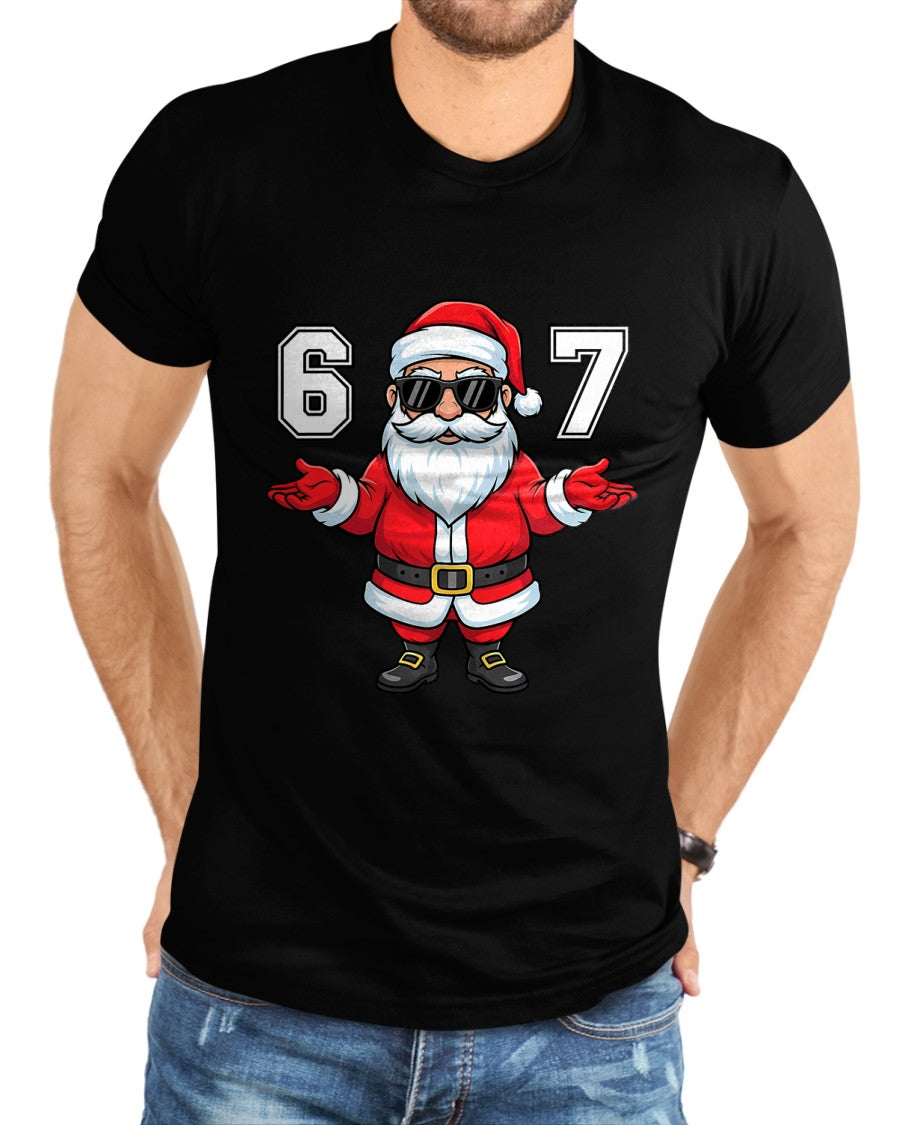 67 Meme Six Seven 6 7 Funny Santa Matching Xmas 67 Christmas T-Shirt - Christmas Unisex T-Shirt/Hoodie/Sweatshirt - NGHL00