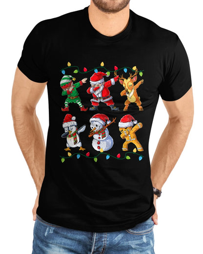 Dabbing Santa Elf Friends Christmas Boys Girls Men Xmas Dab T-Shirt - Christmas Unisex T-Shirt/Hoodie/Sweatshirt - NGHL00
