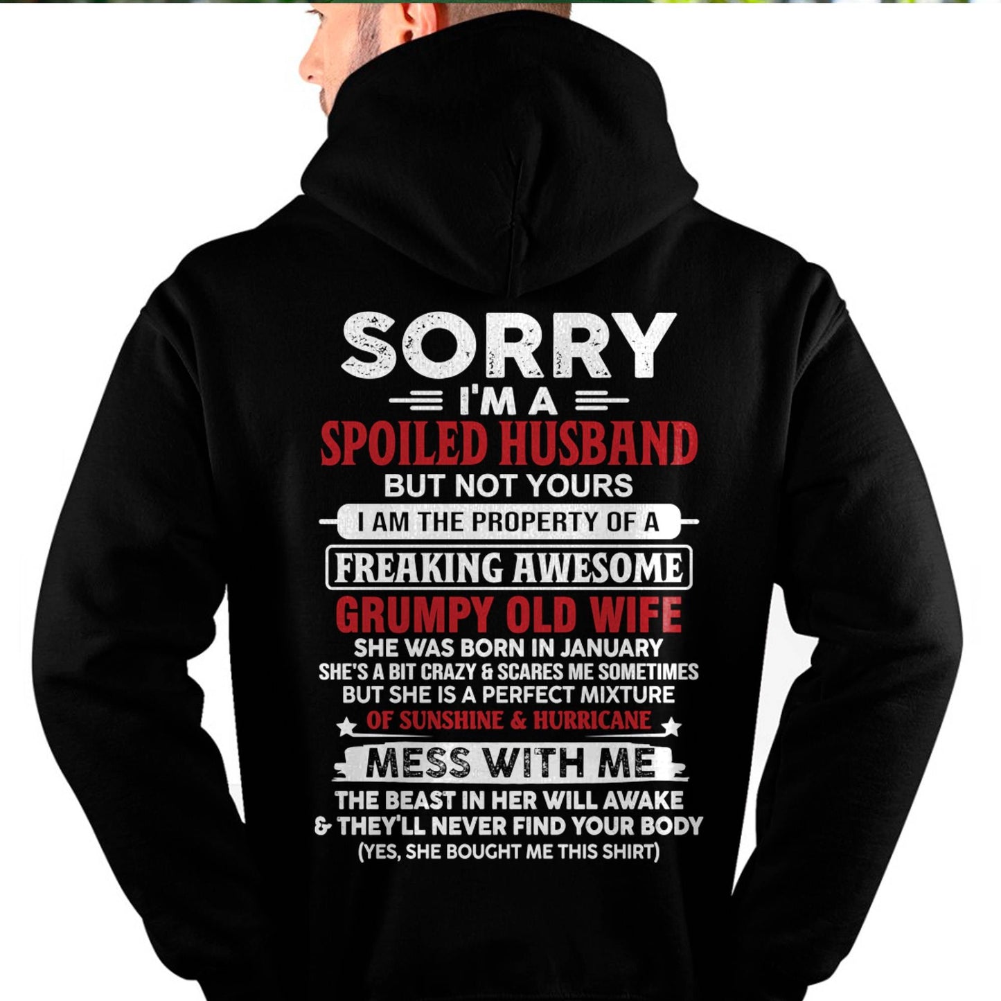 January - Spoiled Husband - Perfect Gift From Wife - NGHL01 (SKU11-02-01)
