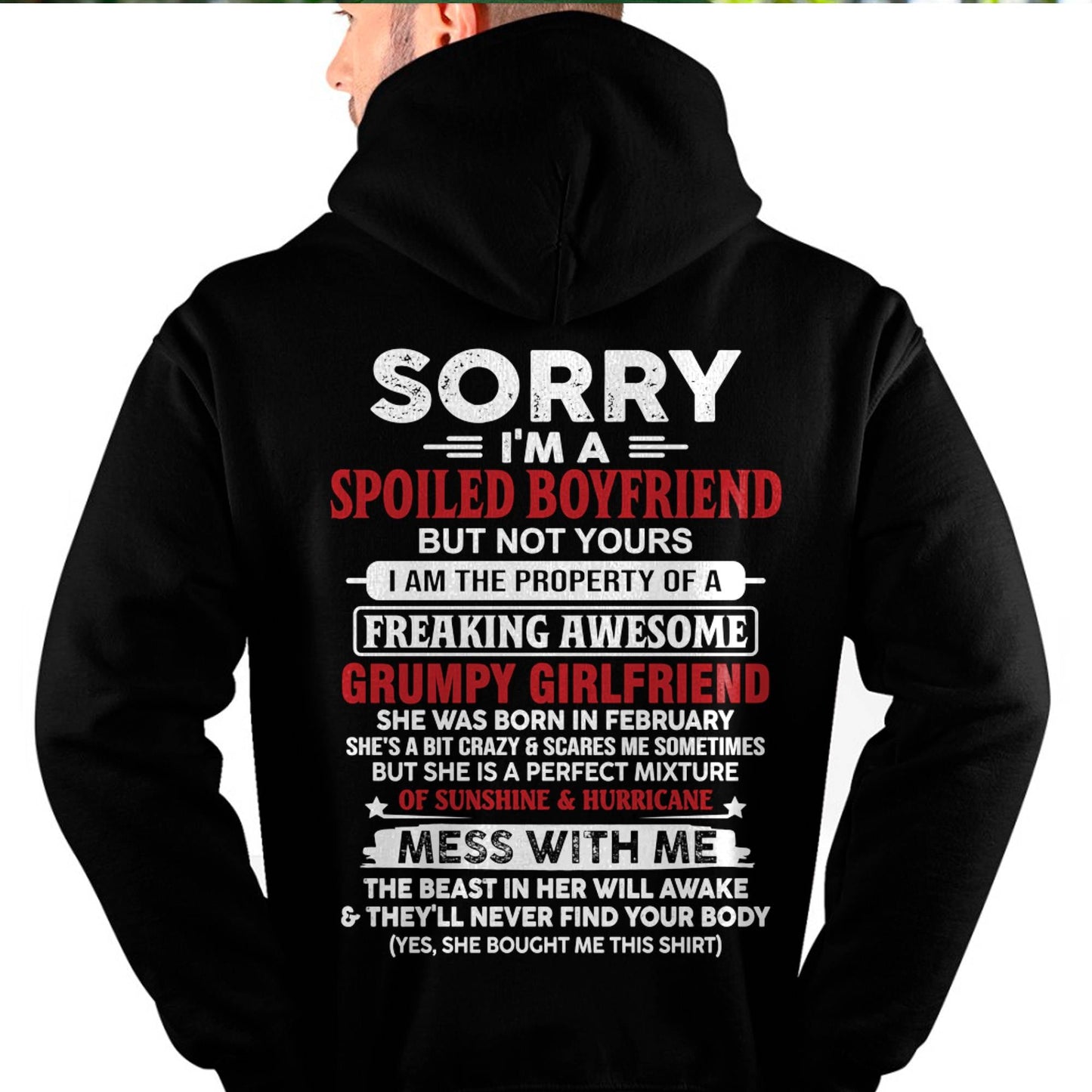 February - Spoiled Boyfriend - Perfect Gift From Girlfriend - NGHL02 (SKU11-18-02)