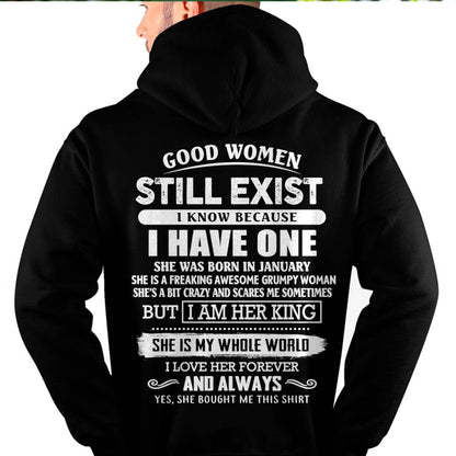 JANUARY - GOOD WOMEN STILL EXIST - PERFECT GIFT FROM WIFE, GIRLFRIEND - NGHL01 (SKU12-306-01)