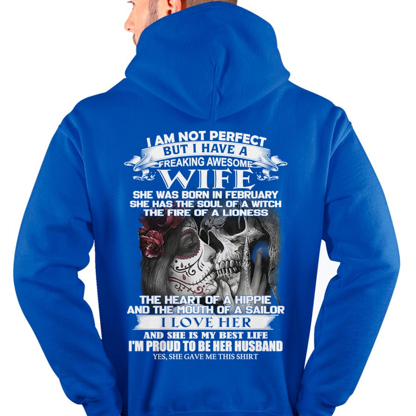 I Am Not Perfect But I Have A Freaking Awesome Wife - Gift For Husband From Wife - NGHL02 (SKU06-31-02)