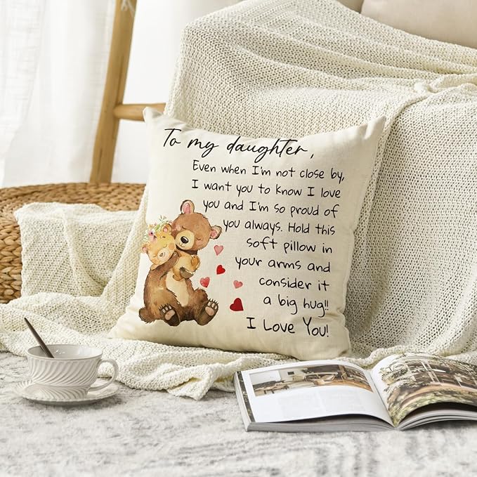 To My Daughter From Mom & Dad Pillow
