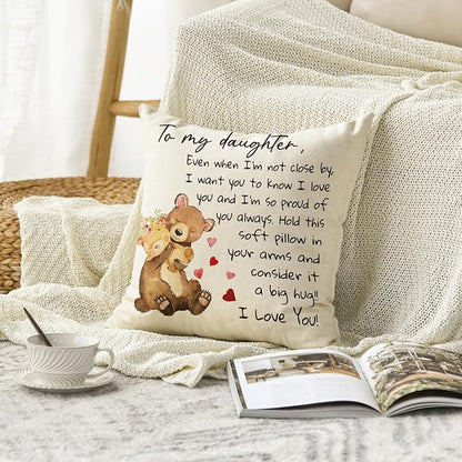 To My Daughter From Mom & Dad Pillow