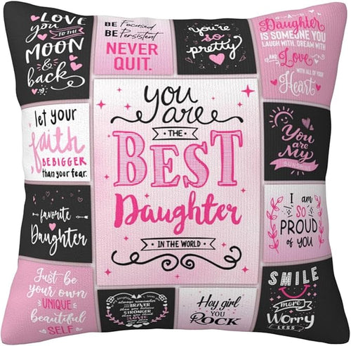 To My Daughter From Mom & Dad Pillow