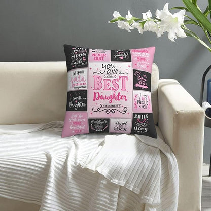 To My Daughter From Mom & Dad Pillow