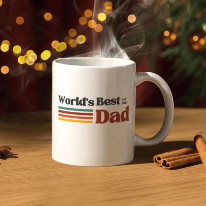 TO THE BEST DAD EST 2025 MUG - GIFT FROM DAUGHTER - NTTD00