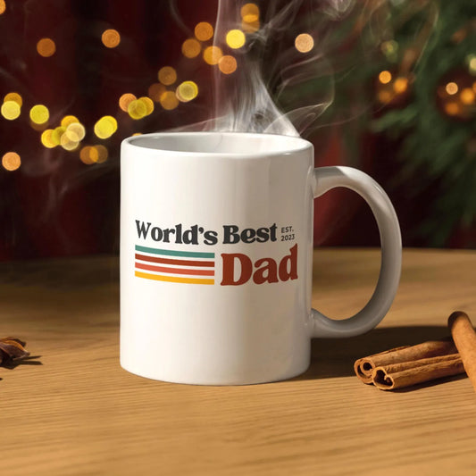 TO THE BEST DAD EST 2025 MUG - GIFT FROM DAUGHTER - NTTD00