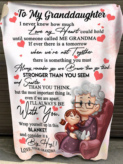 Special Gift For Your Granddaughter Blanket From Grandma