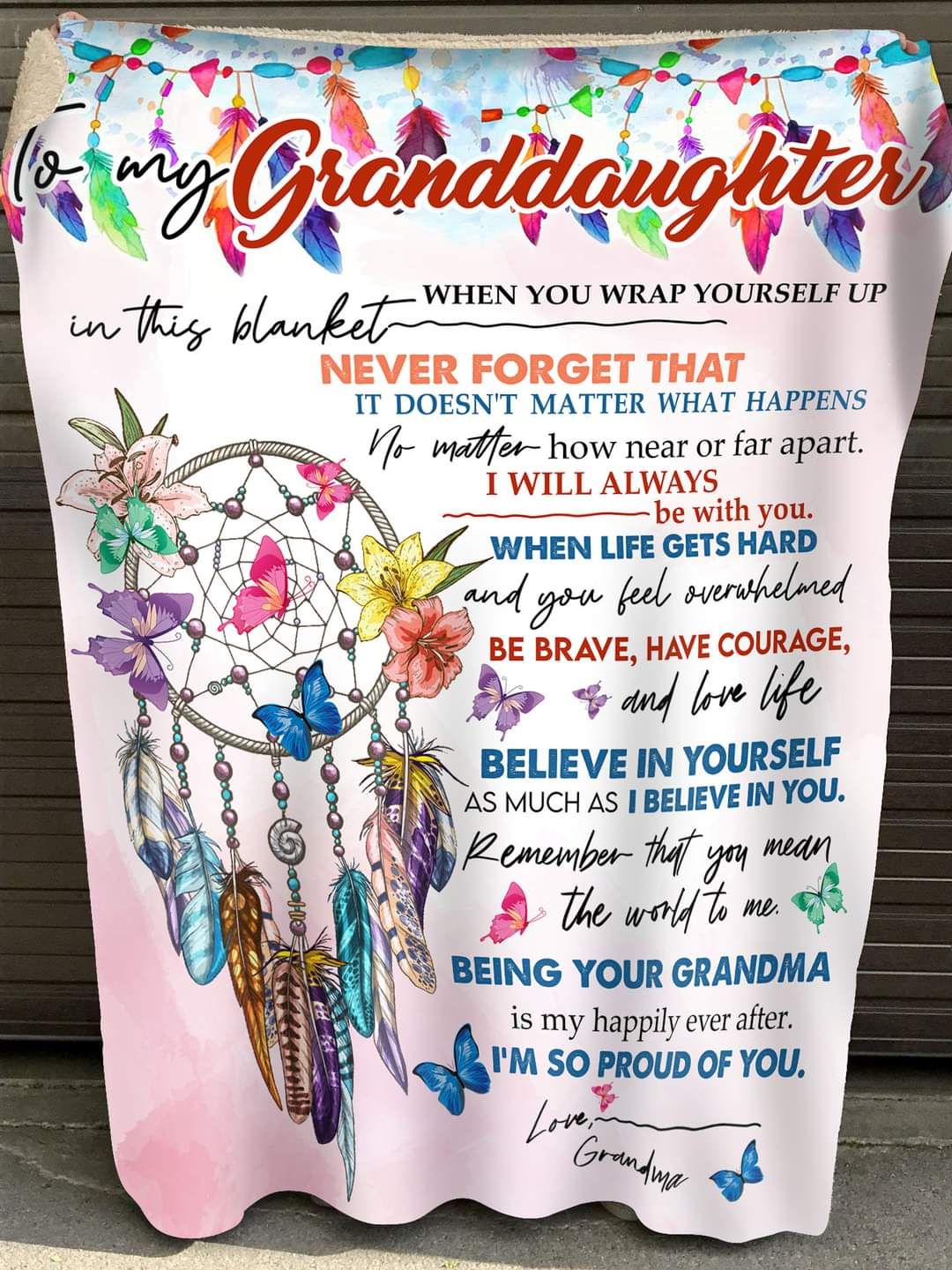 Special gift for your granddaughter from grandma Blanket