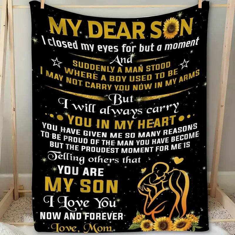 Special Gift For Your Son Blanket - From Mom