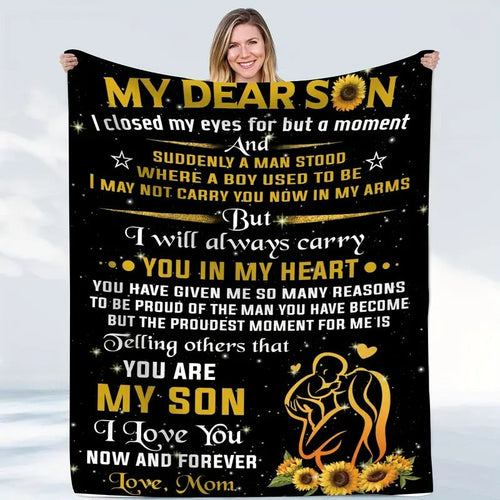 Special Gift For Your Son Blanket - From Mom