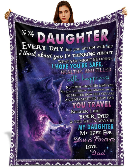 Special Gift For Your Daughter Blanket - From Dad