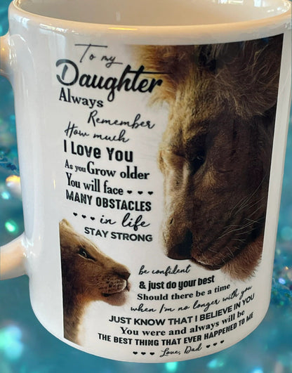 TO DAUGHTER MUG 00- GIFT FROM DAD - NTTD00