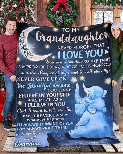 BLANKET FOR GRANDDAUGHTER – COMFORT & WARMTH GIFT FROM GRANDMA  Sherpa Fleece Quilt Blanket NGHL00 (SKU-CHAU-B20)