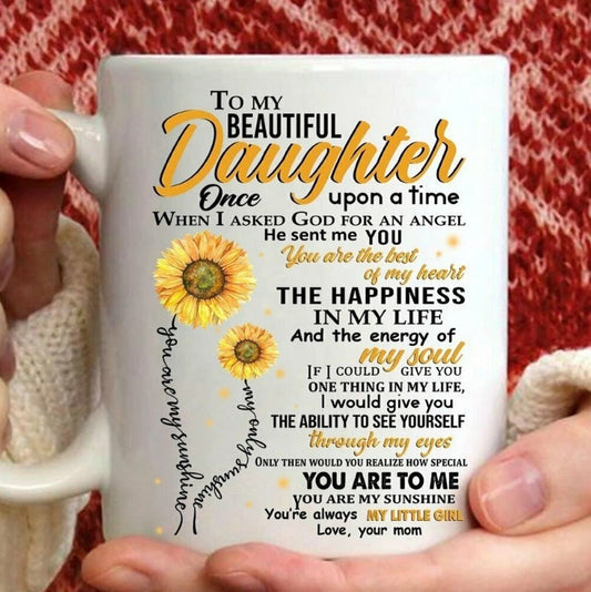 TO DAUGHTER MUG 00- GIFT FROM MOM - NTTD00