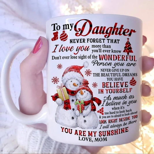 TO DAUGHTER MUG 01- GIFT FROM MOM - NTTD00