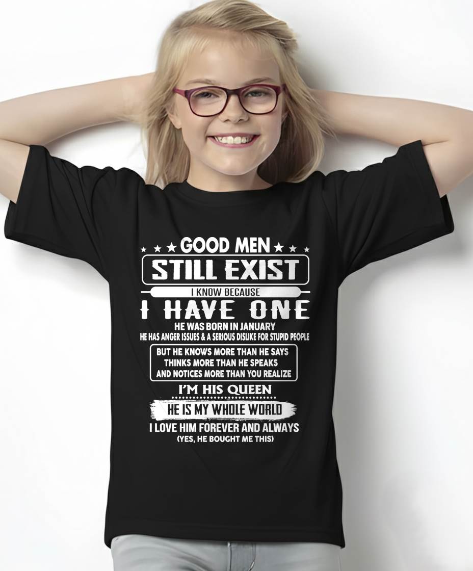 January - Good men Still Exist - gift for your girlfriend, wife from Husband - NGHL01 (SKU2602-42-01)
