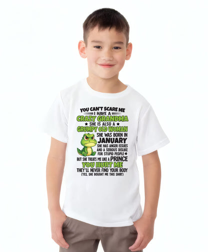 JANUARY - YOU CAN'T SCARE ME - FOR GRANDSON - GIFT FROM GRANDMA - NGHL01 (SKU09-85-01)