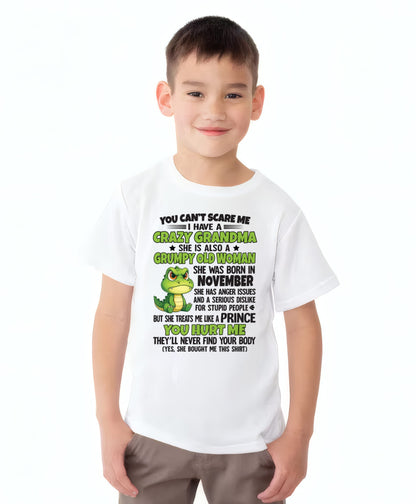 NOVEMBER - YOU CAN'T SCARE ME - FOR GRANDSON - GIFT FROM GRANDMA - NGHL11 (SKU09-85-11)