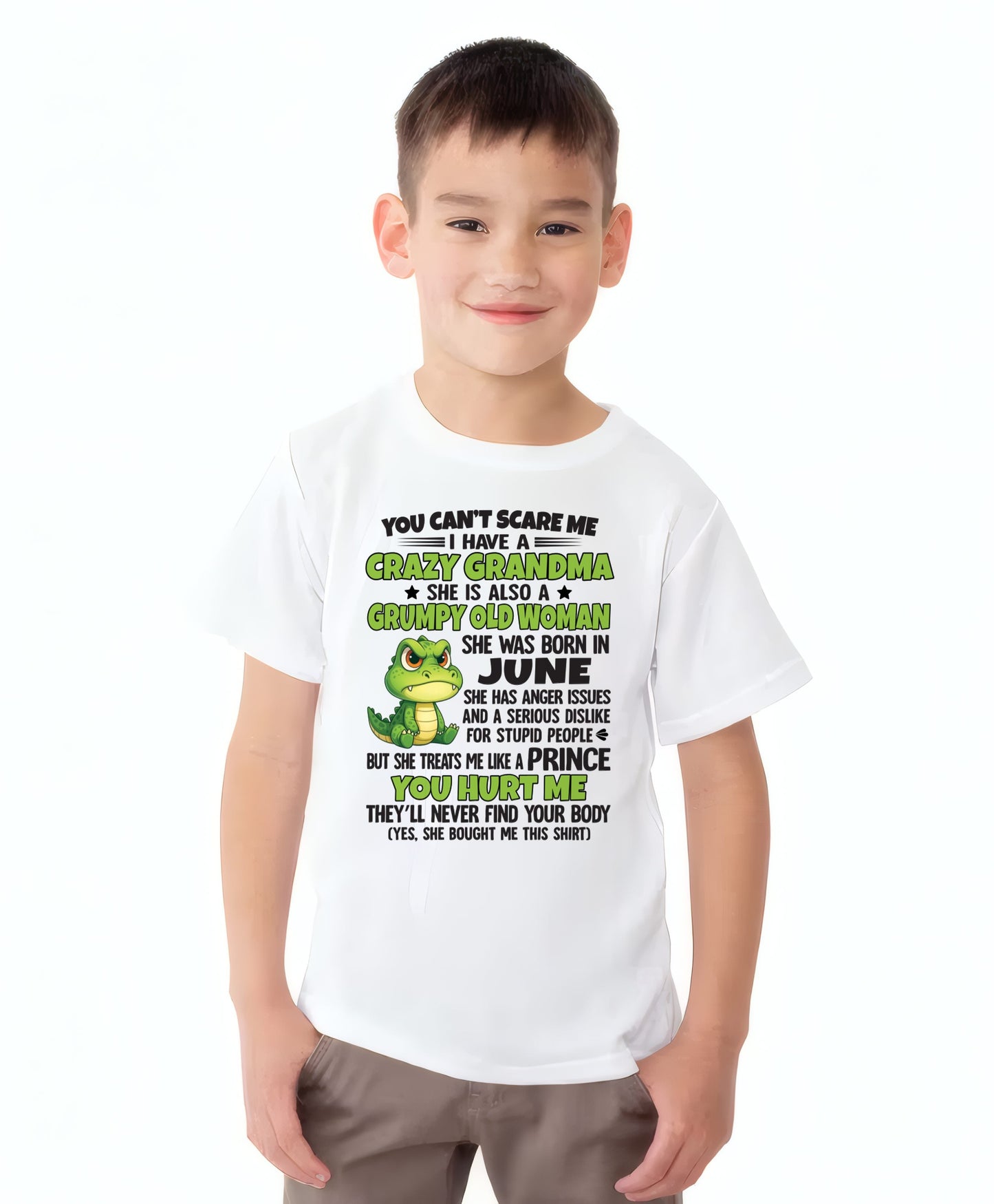 JUNE - YOU CAN'T SCARE ME - FOR GRANDSON - GIFT FROM GRANDMA - NGHL06 (SKU09-85-06)
