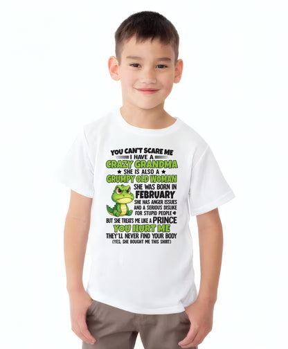FEBRUARY - YOU CAN'T SCARE ME - FOR GRANDSON - GIFT FROM GRANDMA - NGHL02 (SKU09-85-02)
