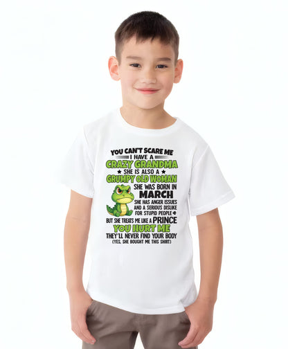 MARCH - YOU CAN'T SCARE ME - FOR GRANDSON - GIFT FROM GRANDMA - NGHL03 (SKU09-85-03)