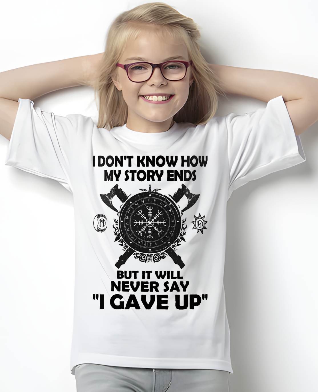I NEVER SAY "I GAVE UP" - UNISEX T-SHIRT - NGHL00 (SKU12-144)