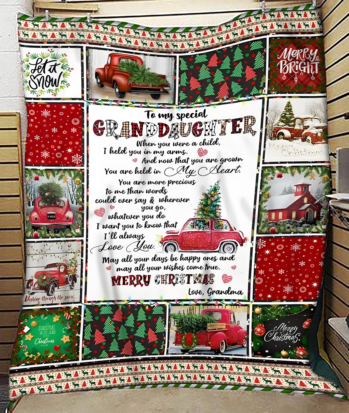 BLANKET FOR GRANDDAUGHTER FROM GRANDMA – XMAS GIFT (SKUB-CHRISTMAS5)
