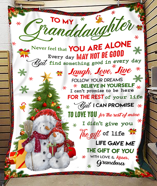 BLANKET FOR GRANDDAUGHTER FROM GRANDMA – XMAS GIFT (SKUB-CHRISTMAS2)