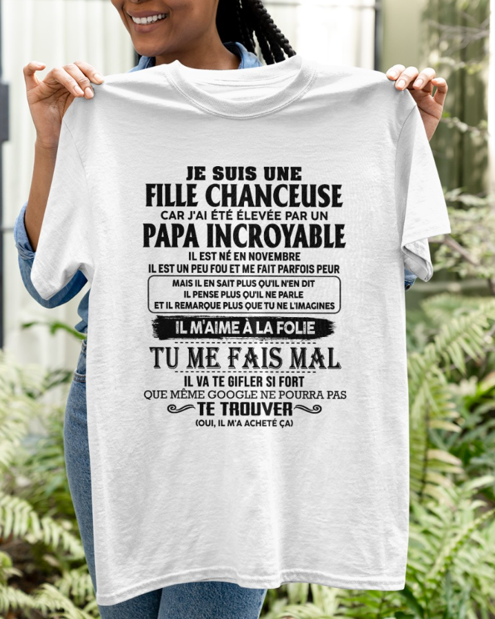 Cadeau d’anniversaire de papa pour sa fille  |   T-shirt - NGHL00 / fr00